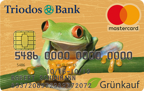 GrünCardPlus MasterCard Kreditkarte der Triodos Öko Bank 